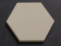 Off-white 10cm zeshoekig