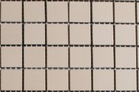 Beige strak mozaiek 2x2 cm 