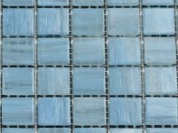 Mozaiek zacht blauw witte nevel tegel