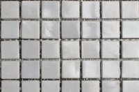 15mm glasmozaiek tegels - licht grijs